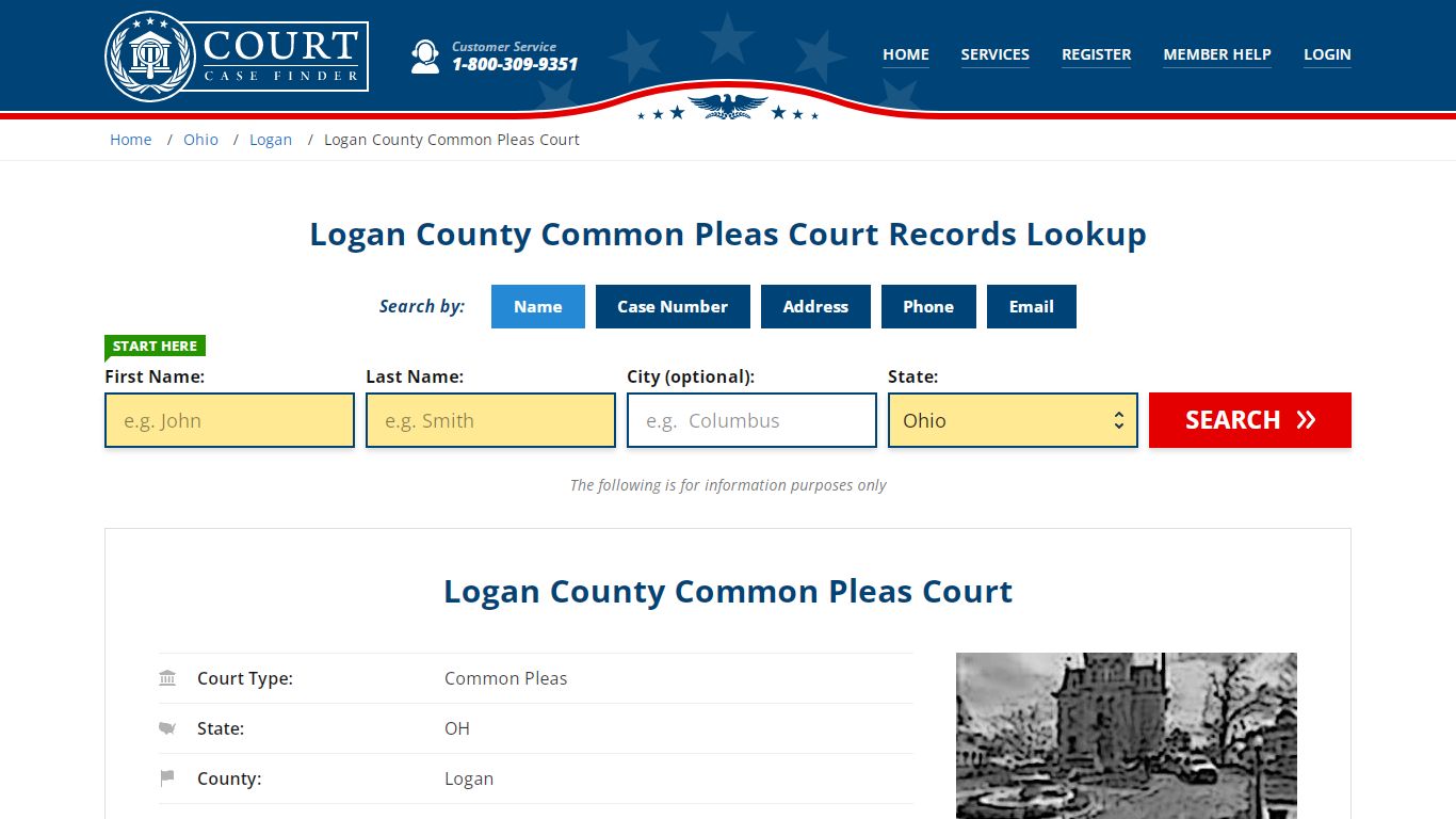 Logan County Common Pleas Court Records Lookup